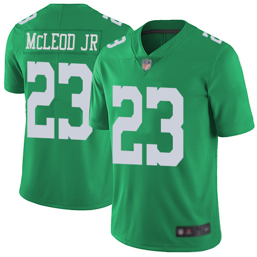 Men Philadelphia Eagles #23 Rodney McLeod Limited Green Rush Vapor Untouchable NFL Jersey Football->philadelphia eagles->NFL Jersey